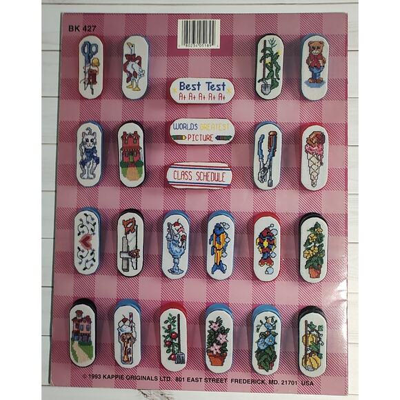 Kappie Originals Magnet Mania II Cross Stitch Patterns Rabbit, Fish, Goose, Cat - Picture 2 of 6